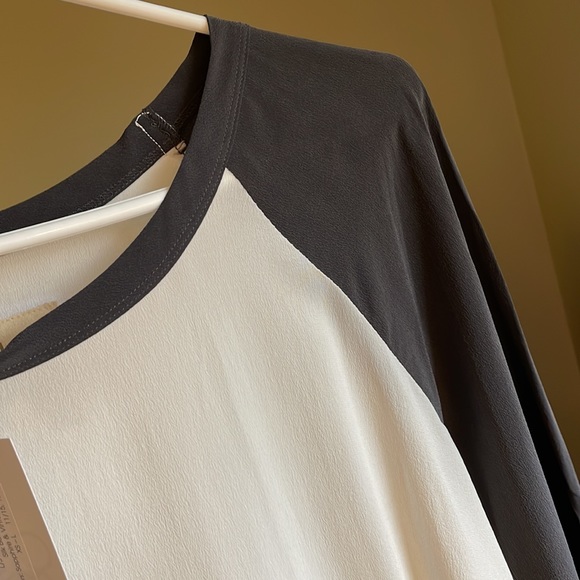 Chaser SILK basics baseball tee white and vintage black raglan - Picture 7 of 7